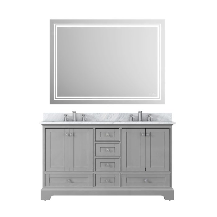 60" Solid oak bathroom vanity