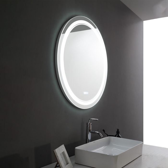 Round LED bathroom mirror