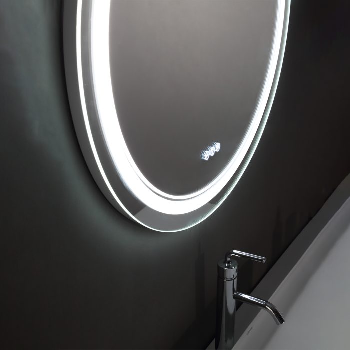 Round LED bathroom mirror