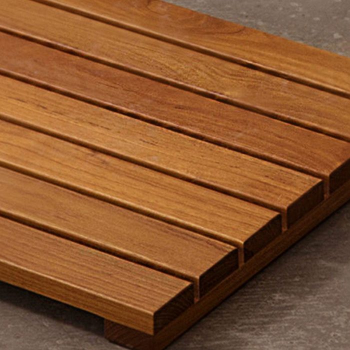 Solid Teak Bathroom Shower Mat - Image 7