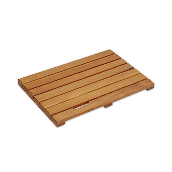 Solid Teak Bathroom Shower Mat - Image 4