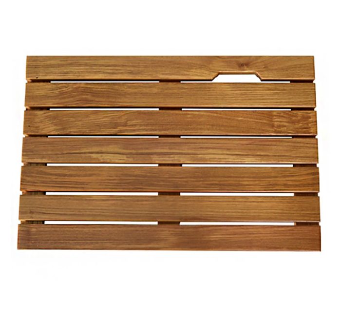 Solid Teak Bathroom Shower Mat