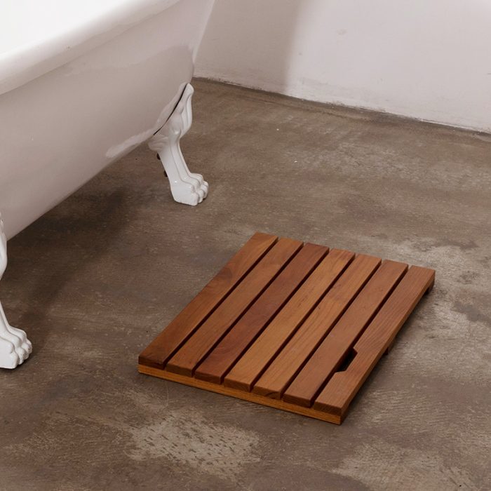 Solid Teak Bathroom Shower Mat - Image 6